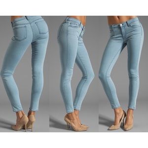 J Brand Mid Rise Skinny Jeans in Beautiful Blue
